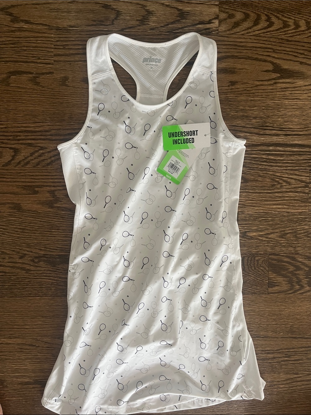 NWT Prince Girls size L tennis dress w shorts